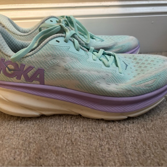 Hoka Clifton 9 Sunlit Glow/Lilac Mist - Picture 2 of 5